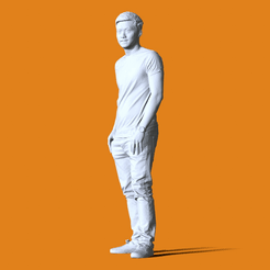 0.gif Archivo OBJ Miniatura Pose People #75・Diseño imprimible en 3D para descargar, Peoples