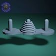 vista.gif Бесплатный STL файл Ханойская башня. Комплект колонн.・Модель для загрузки и 3D-печати