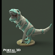 T_REX-1.gif STL file Zombie T-rex/HALLOWEEN・3D printer design to download, Portal_3D_Estudio