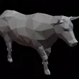 Taurus-Gif.gif Taurus Zodiac Bull Lowpoly Sculpture 3D print model