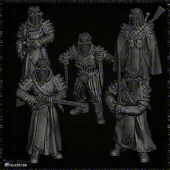 POST-THIS-RENDER.gif STL file TRENCHED CRUSADERS 1-5・3D printing template to download