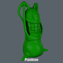 Plankton.gif Archivo STL Plankton (Easy print no support)・Objeto para impresora 3D para descargar, Alsamen