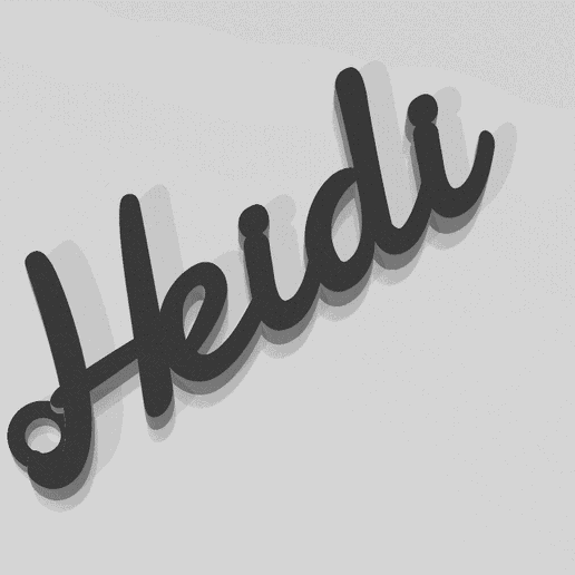 👩 Heidi・Archivo STL para Impresión 3D・Cults