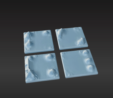 🌱 Winter Terrain Bases Featuring Frozen Grass and Snow Patches・ STL ...
