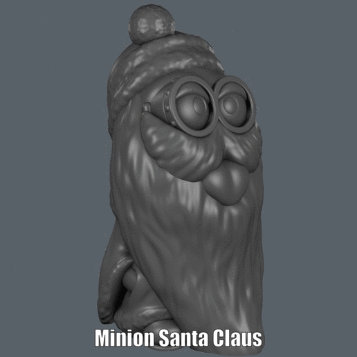 Minion Santa Claus (Easy print no support) 3D model