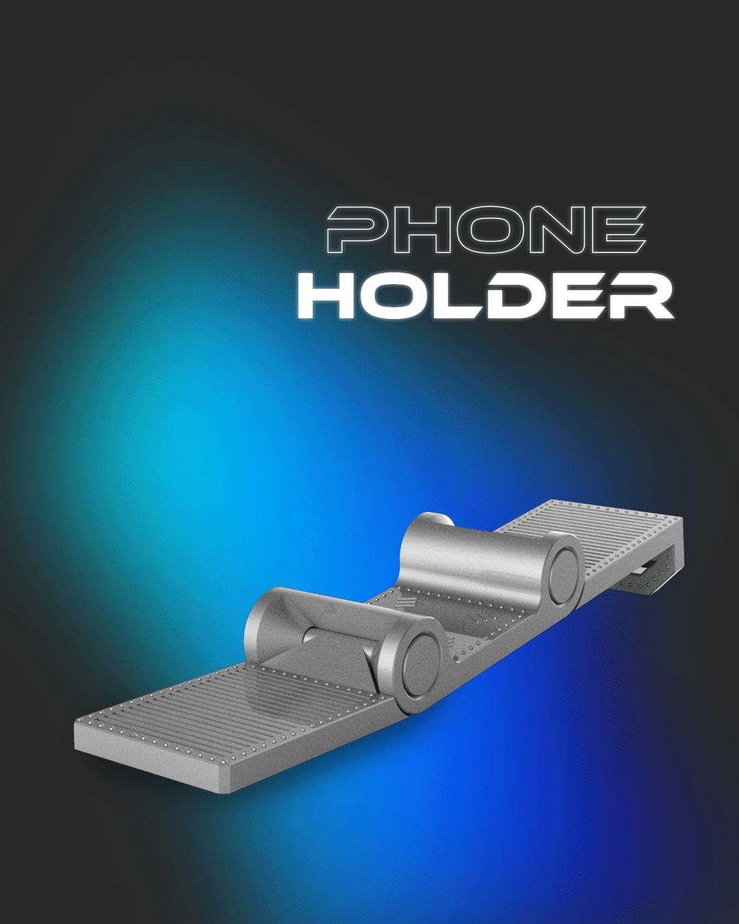 phone-holder.gif Fichier STL Support de téléphone Ultimate Print in Place・Objet imprimable en 3D à télécharger, STLFLIX