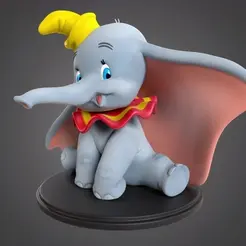 Turn_1920.gif 3D file Dumbo・3D printer model to download