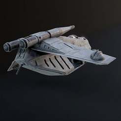 Comp159_AdobeExpress.gif 3D file 1:48 Scale LAAT Gunship - 3D Print Files・3D printable design to download