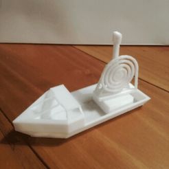 bateau cata.gif Archivo STL Bateau catapulte, barco de catapulta・Design para impresora 3D para descargar