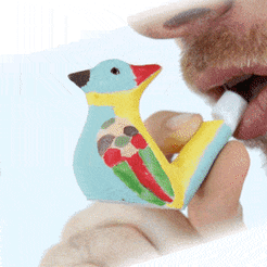 Chirping-bird-whistle.gif Fichier STL Sifflement d'oiseau・Modèle à télécharger et à imprimer en 3D