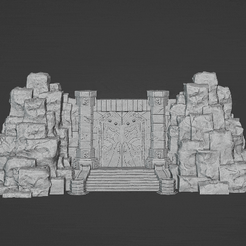 ezgif.com-optimize-2.gif STL-Datei Fantasie Zwergenpforte・3D-druckbares Design zum Herunterladen