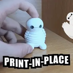 New-GIF.gif Flexi Baby Baymax  (Print in place, No support)