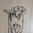 20240108_235711.gif wall art dog, line art dog running, 2d art dog running away, dog decoration