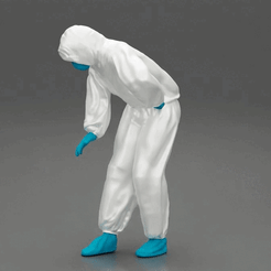 ezgif.com-gif-maker-17.gif 3D file man wearing antivirus suit taking・Design to download and 3D print