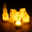 tealight-flicker.gif STL file Tealight Winter Village・3D printer model to download, tone001