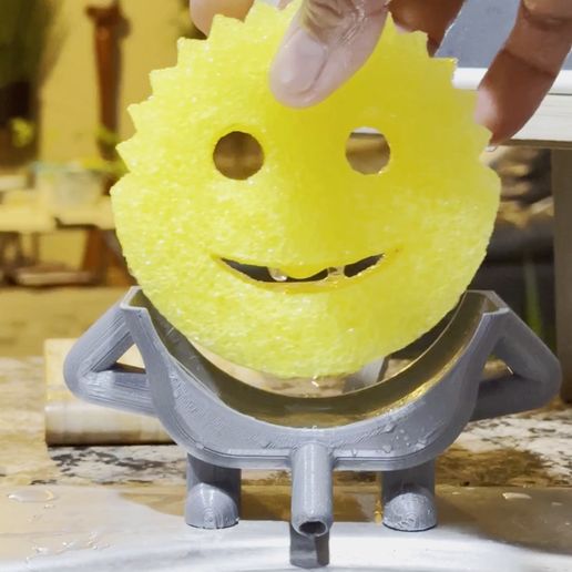 🍽️ Scrub Daddy Holder・ STL File for 3D printing・Cults