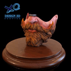 457777.gif Télécharger fichier STL couvre-bouche viking. masque viking barbe • Objet pour imprimante 3D, zaider