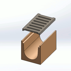Animationgrille.gif STL file Gutter・Model to download and 3D print, Spacewan