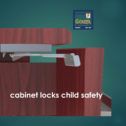 ppt6BBB.pptm-Automatisch-wiederhergestellt7.gif Download STL file cabinet locks child safety • 3D printable object, Gouza-Tech