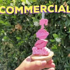 giphy.gif Barbie Straw Toppers- Commercial