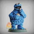 Coockie-Monster-Sesame-Street.gif Cookie Monster -sesame Street - Classic cartoon/Tv series-FANART FIGURINE