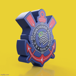 Corinthians-Soccer-Team-NAMELED_Simple.gif STL file CORINTHIANS - BRAZIL SOCCER TEAM - NAMELED・Model to download and 3D print