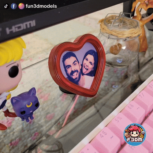 MINI HEART PHOTO FRAME 3D model