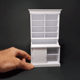 ez.gif Miniature Shelving Unit With Working Sliding Doors - Miniature Furniture 1/12 scale