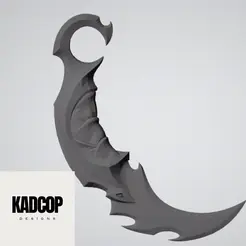 ezgif.com-video-to-gif-68.gif STL file VALORANT REAVER 2.0 KARAMBIT・Model to download and 3D print