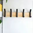 ezgif.com-video-to-gif.gif Modern Coat rack with 3d Printed Hooks