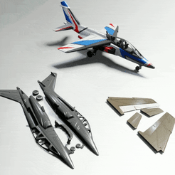 AJ01-min.gif 3D-Datei AJ-01 Trainings-Jagdflugzeug kostenlos・Design für 3D-Drucker zum herunterladen