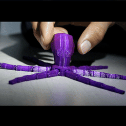 OctopusGIF.gif STL file Flexible Printing Octopus, Flexible Octopus・Model to download and 3D print