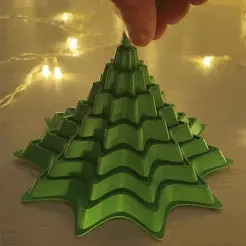 ура.gif Spinning Articulated Christmas Tree