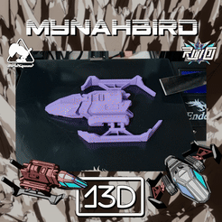 mynahBird.gif STL file Mynah Bird・Template to download and 3D print