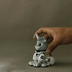 GIF-220624_141150.gif STL file Cute Flexi Astronaut Rabbit・3D printing design to download, FlexToys