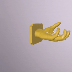 ezgif.com-gif-maker-5.gif STL file Wall Mount Hand・3D printable model to download, printinghub
