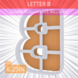 Letter_B~6.25in.gif Letter B Cookie Cutter 6.25in / 15.9cm