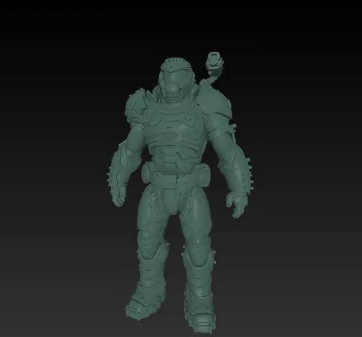 ImageToStl.com_Doom-Slayer.stl.mp4 Doom Slayer