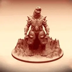 0597104009f4c2c9f16a201da37ed604_original.gif Dragon's Lair miniatures - Godzilla