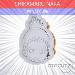 Shikamaru_Nara~PRIVATE_USE_CULTS3D_OTACUTZ.gif Shikamaru Nara Cookie Cutter / Naruto
