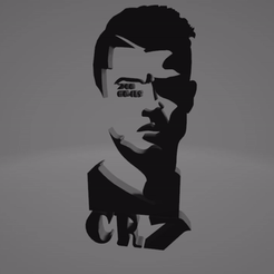 ezgif.com-gif-maker-7.gif STL file Cristiano Ronaldo 700 Goals Wall art・3D printable design to download