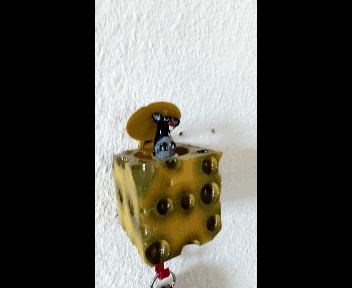 Key hanger mouse in cheese - 3D model önizlemesi