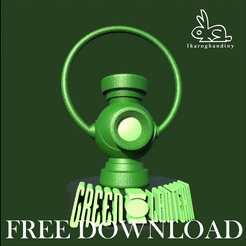 Green-lantern-lanern-by-ikaro-ghandiny.mp4.gif Fichier OBJ gratuit Green Lantern : Lanterne・Modèle pour impression 3D à télécharger