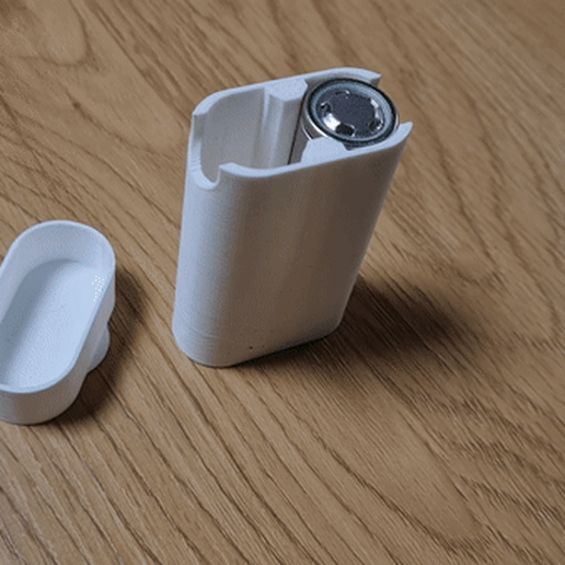 18650 Lithium ion battery storage box - 2 cell 3D model