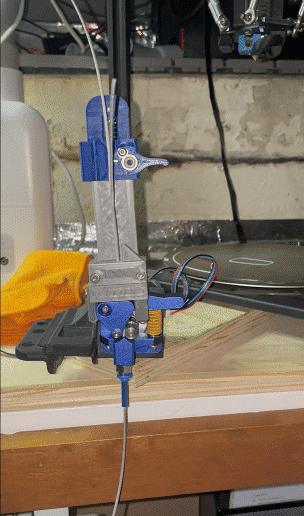 filament-loader-small-gif.gif V1.0 Filament auto loader. Never run out of filament during a print Again!   Check out my new design....Version 2.0 has bee released!