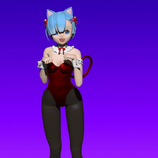 i. o - Fichier STL Rem Costume de fillette (RE:ZERO)・Objet pour impression 3D à télécharger, ChibiNation