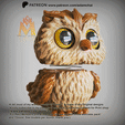 Wobble-head-Owl.gif Spring Shaking bobble Head Cute Owl -Animal-Fun Art