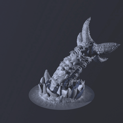 10.gif STL-Datei Wurm-Monster Miniatur #10・3D-druckbares Modell zum Herunterladen, MiMO