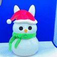 4BF6E25F-A186-47E0-BE76-B00438E4B8EE.gif snow bunny christmas candy, snowman Christmas