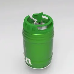 giro.gif STL file Heineken mini keg 5L (Heineken Barril de 5 L)・3D printable model to download